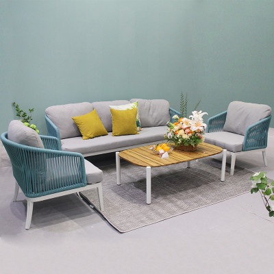Wholesale Outdoor Garden Furniture SetsOutdoor Lounge Sofa With 1 Seat & 2 Seat & 3 Seat Sofa And Side Table