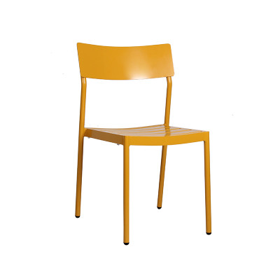 Aluminum Chair Supplier Outdoor Furniture Design Dinning Metal Chair Waterproof