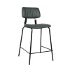 High Bar Stool Cahirs For Restaurant And Bar Indoor Leather Bar Chair Modern Design Vintage Pu Leather