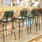 High Bar Stool Cahirs For Restaurant And Bar Indoor Leather Bar Chair Modern Design Vintage Pu Leather