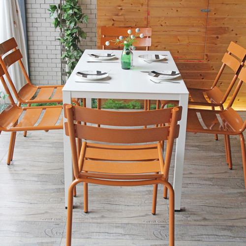 Metal Chair Garden Furniture Commercial Use Outdoor Restaurant Dinning Chairs