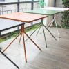 Metal Furniture Outdoor Coffee Shop Table Waterproof Aluminum Dinning Table