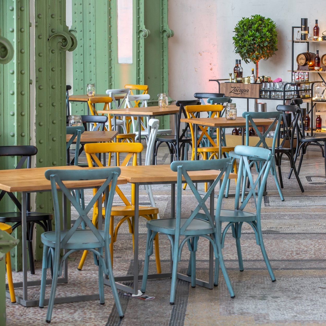 metal bar stool