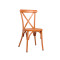 Modern Design Cross Back Chair Metal Furniture Supplier Dinning Chair For Outdoor Restaurant