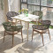Rope Chair Outdoor Furniture Supplier Metal Chair In Wooden Finished Garden Weaving Chair