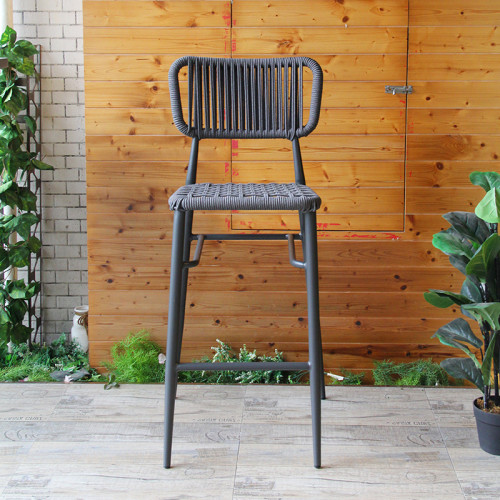 Outdoor Bar Chairs Furniture Manufactor Fatory Rope Barstool Patio Furniture Bar Chairs