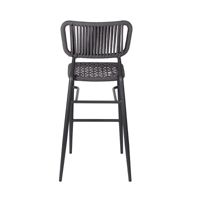 Outdoor Bar Chairs Furniture Manufactor Fatory Rope Barstool Patio Furniture Bar Chairs