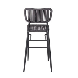 Outdoor Bar Chairs Furniture Manufactor Fatory Rope Barstool Patio Furniture Bar Chairs