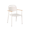 Outdoor Aluminum Armchair Wholesale Patio Dinning Furniture Stackable Chair