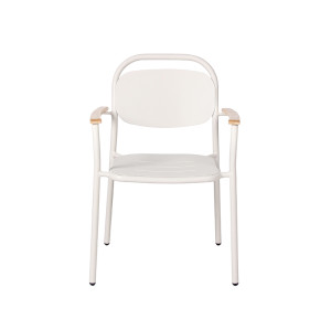 Outdoor Aluminum Armchair Wholesale Patio Dinning Furniture Stackable Chair