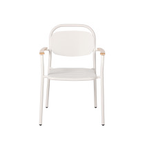 Outdoor Aluminum Armchair Wholesale Patio Dinning Furniture Stackable Chair