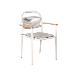 Patio Metal Chair For Outdoor Aluminum Garden Furniture Modern Design Commercial Furniture