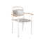 Patio Metal Chair For Outdoor Aluminum Garden Furniture Modern Design Commercial Furniture