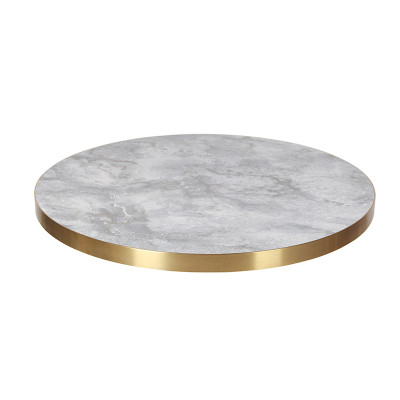 Hpl Round Table Top Fireproof Marble Effect For Wholesale Coffee Shop Table Top