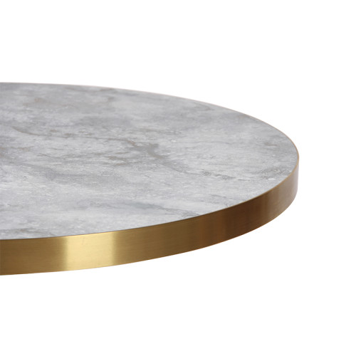 Hpl Round Table Top Fireproof Marble Effect For Wholesale Coffee Shop Table Top