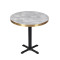 Hpl Round Table Top Fireproof Marble Effect For Wholesale Coffee Shop Table Top