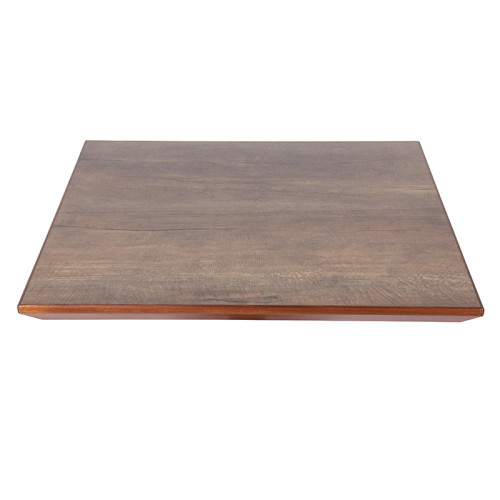 Restaurant HPL Table Top Wooden Effect Square Coffee Shop Table Top For Wholesale