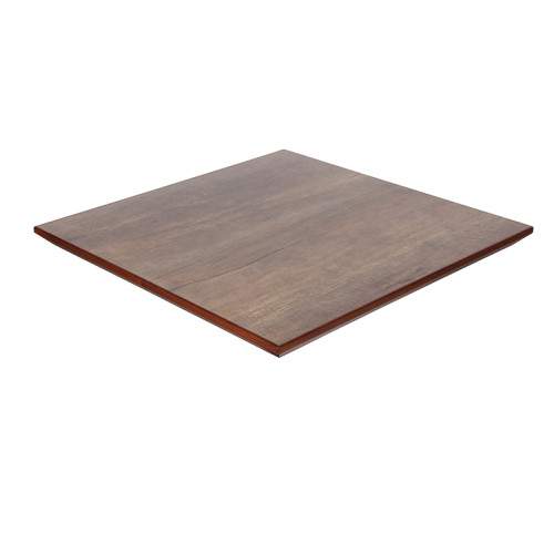 Restaurant HPL Table Top Wooden Effect Square Coffee Shop Table Top For Wholesale