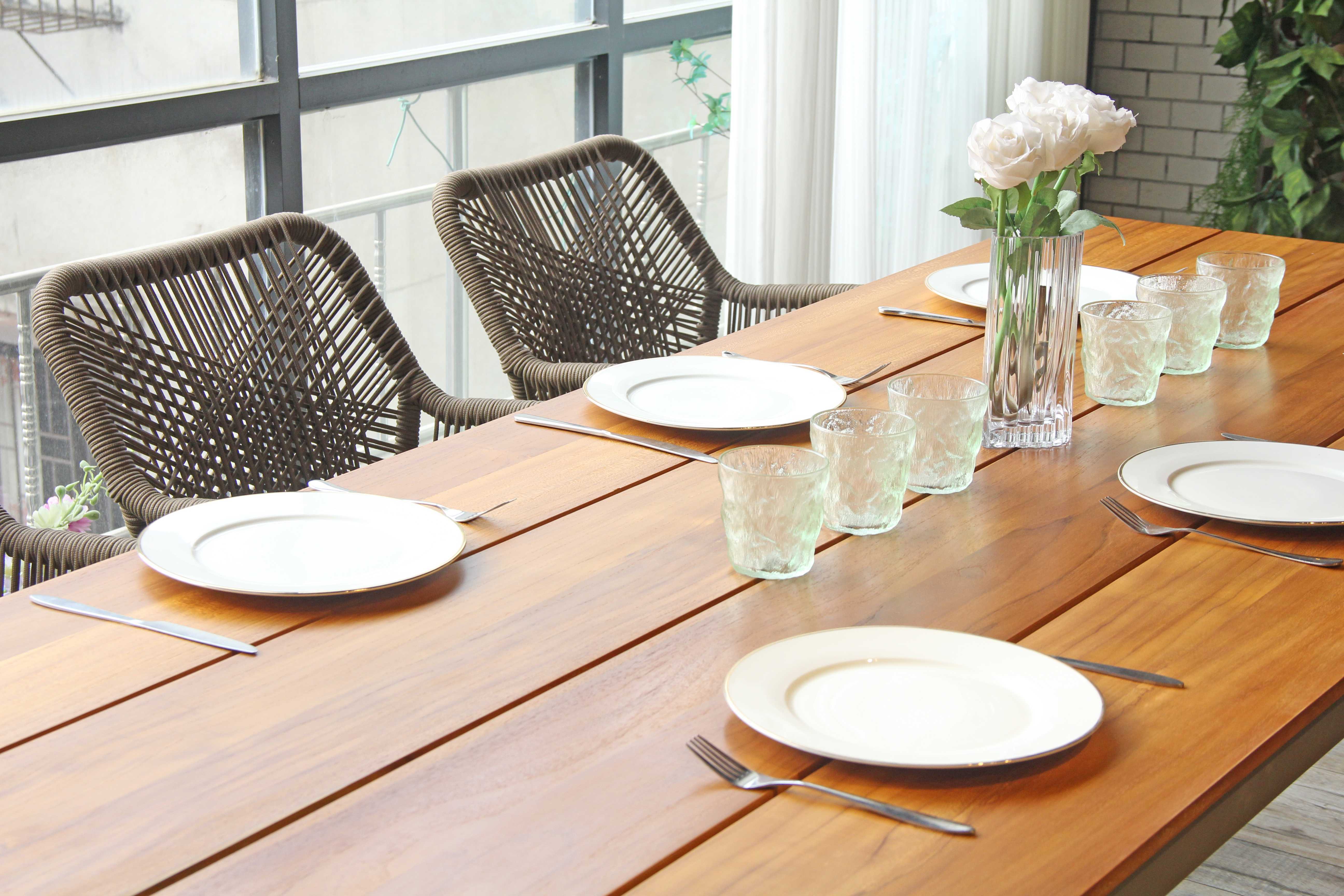 Teak wood top table 