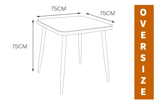 Metal round table