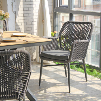 Polyester Rope Chair Commercial Outdoor Waterproof Rope Chair