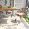 An Outdoor Woven Rope Chair Making Outdoor Life More Elegant