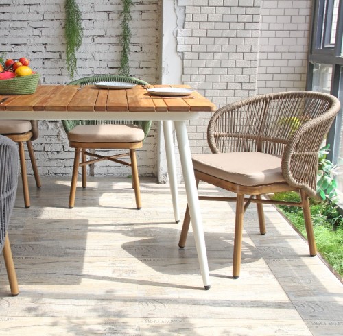An Outdoor Woven Rope Chair Making Outdoor Life More Elegant