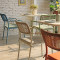 Outdoor Aluminum Frame Soft Cushion Braiding Rope Chair