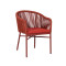 Aluminum Frame Hand Made Weaving Rope Outdoor Chair