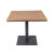 Waterproof Teak Wood Top Commercial Square Patio Dining Table