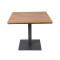 Waterproof Teak Wood Top Commercial Square Patio Dining Table