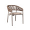 Custom Outdoor Restaurant Dining Furniture Rattan Rope Chairs for Commercial Use