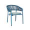 Custom Outdoor Restaurant Dining Furniture Rattan Rope Chairs for Commercial Use