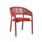 Custom Outdoor Restaurant Dining Furniture Rattan Rope Chairs for Commercial Use