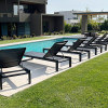 Aluminum Leg Pe Rattan Outdoor Waterproof Lounge Chair