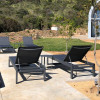 Aluminum Leg Pe Rattan Outdoor Waterproof Lounge Chair