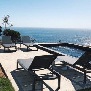 Modern Adjustable Waterproof Sunbath Outdoor Lounger Chair