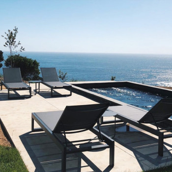 Modern Adjustable Waterproof Sunbath Outdoor Lounger Chair