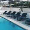 Aluminum Leg Pe Rattan Outdoor Waterproof Lounge Chair