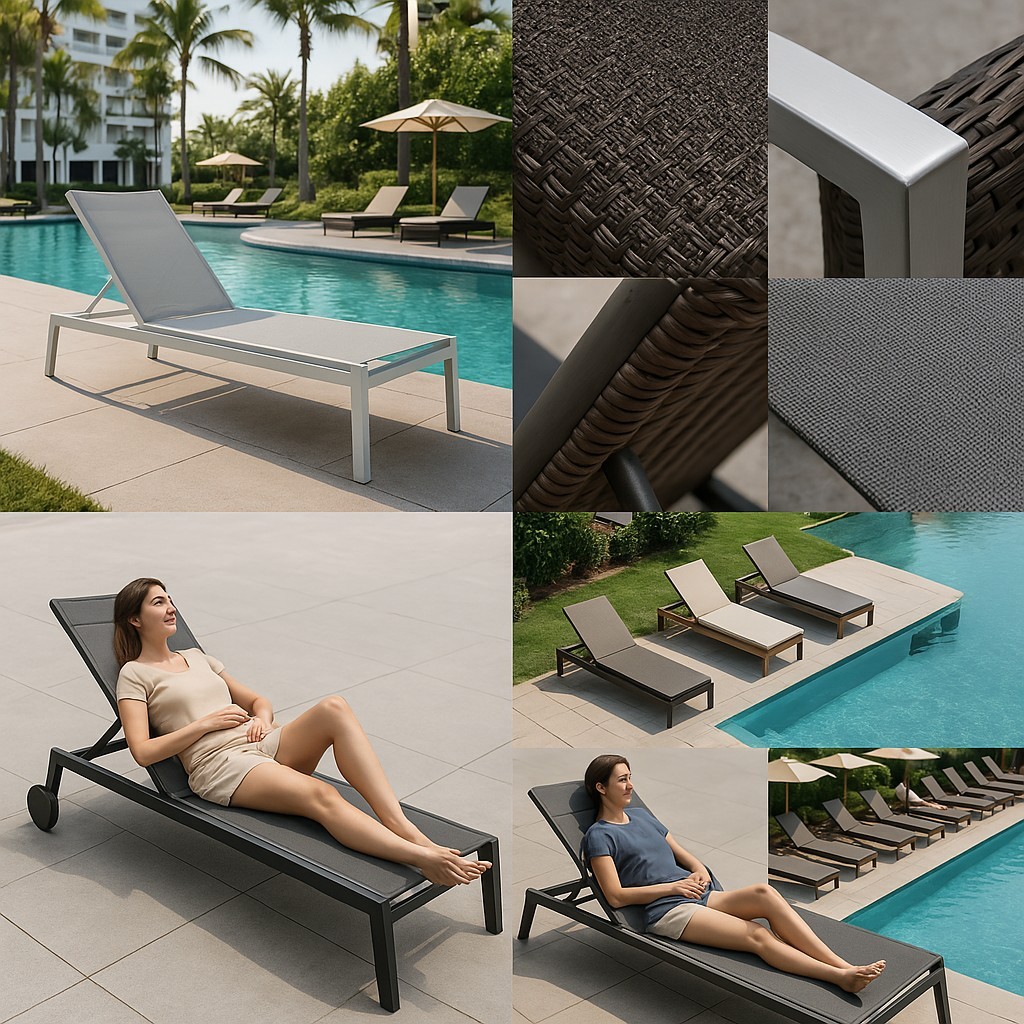 Close-up of Sun Lounger Material