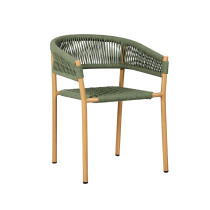 Waterproof Armrest Rope Woven Chair For Garden Balcony Patio