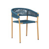 Waterproof Armrest Rope Woven Chair For Garden Balcony Patio