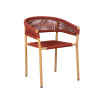 Waterproof Armrest Rope Woven Chair For Garden Balcony Patio