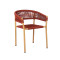 Waterproof Armrest Rope Woven Chair For Garden Balcony Patio