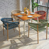 Waterproof Armrest Rope Woven Chair For Garden Balcony Patio