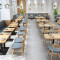 Customized Commercial Leather Fabric Restaurant Booth Furniture
