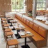 Modern Customized Pizza Shop Restaurant Leather Booth Sofa Sets