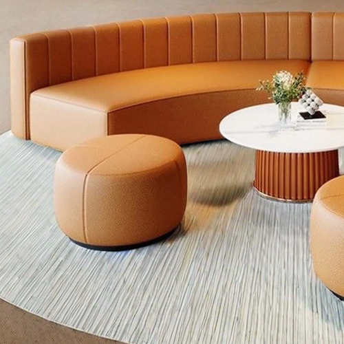 Semi Circular Hotel Club Office Reception Lounge Seating Sofa Set