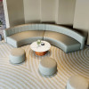 Semi Circular Hotel Club Office Reception Lounge Seating Sofa Set
