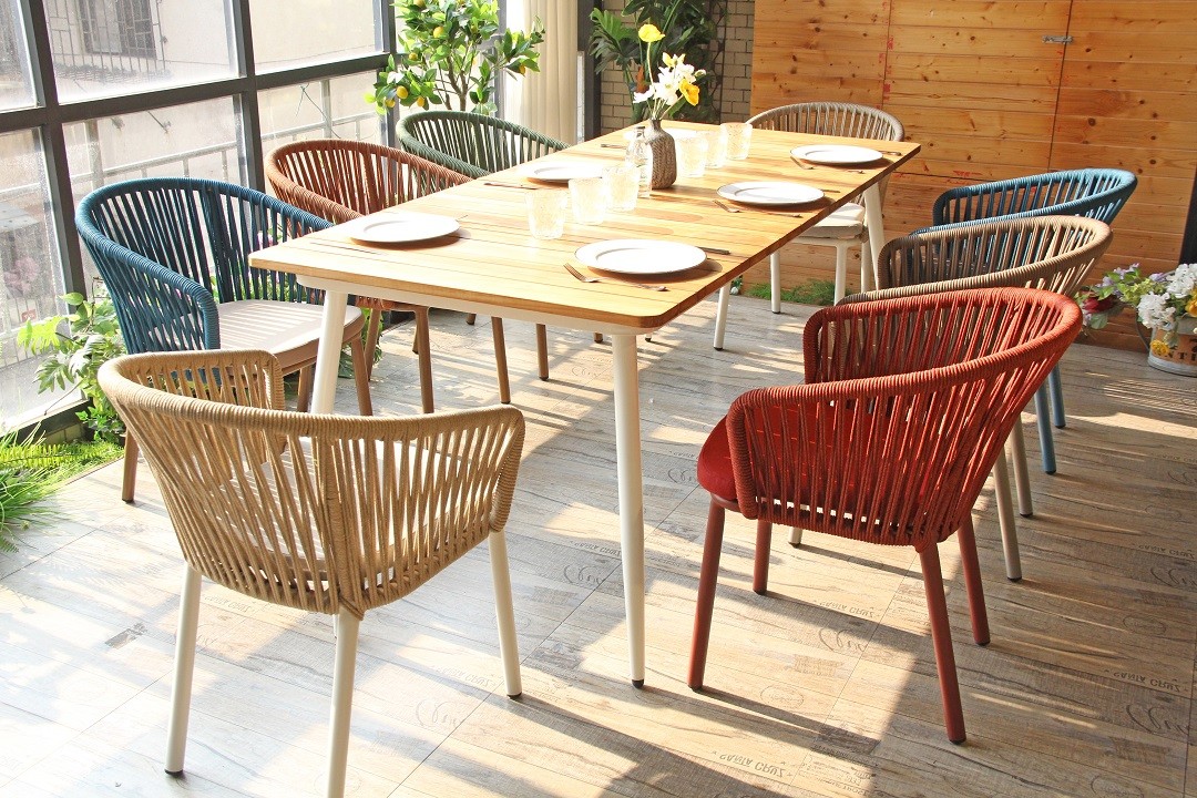 Teak Wood Outdoor Dining Table